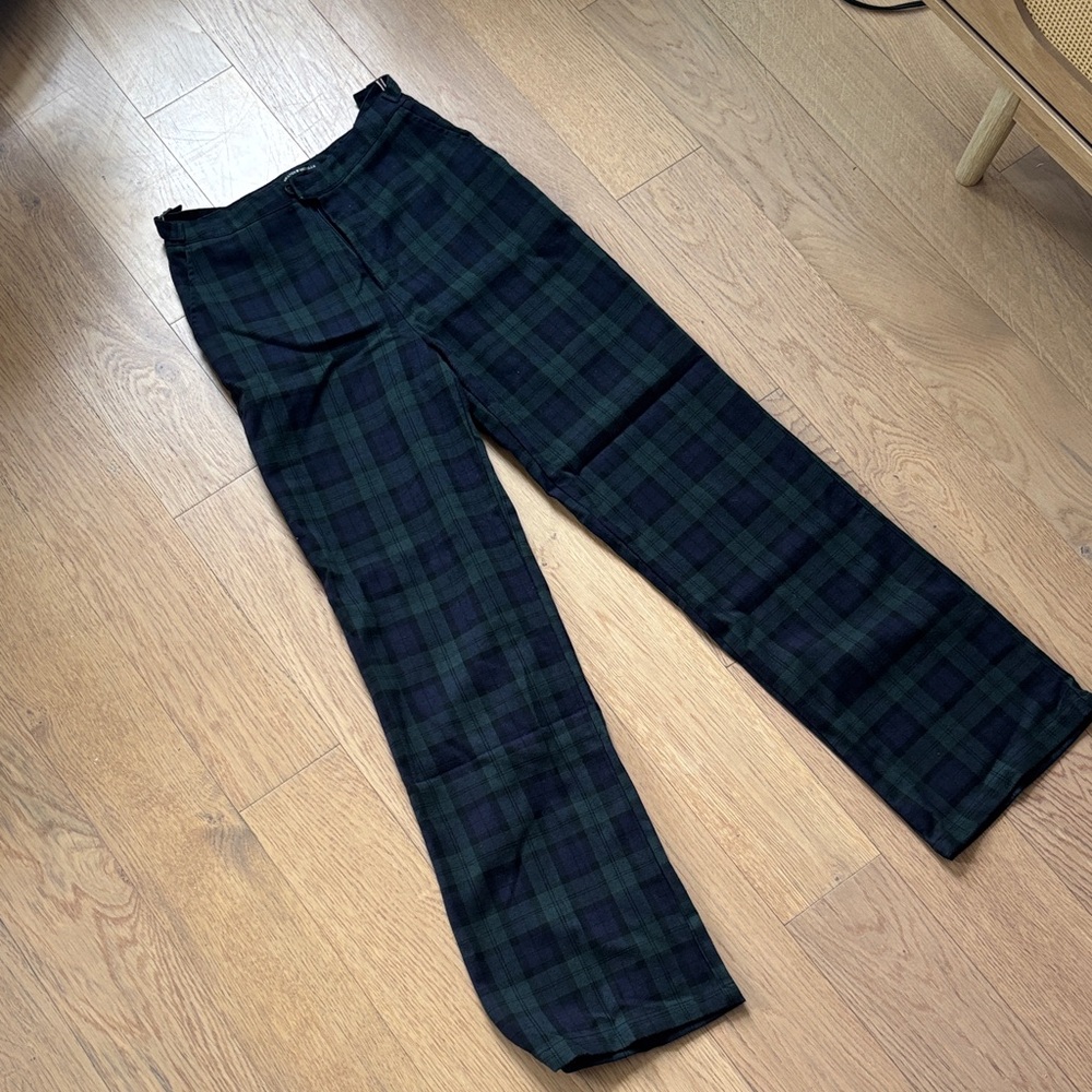 Brandy Melville Dark Plaid Chinos